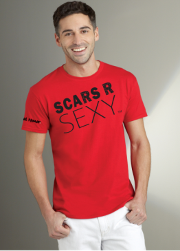One of the Scars R Sexy T-Shirts Created by RockScar Love