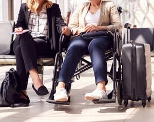Women Traveling With One In a Wheelchair